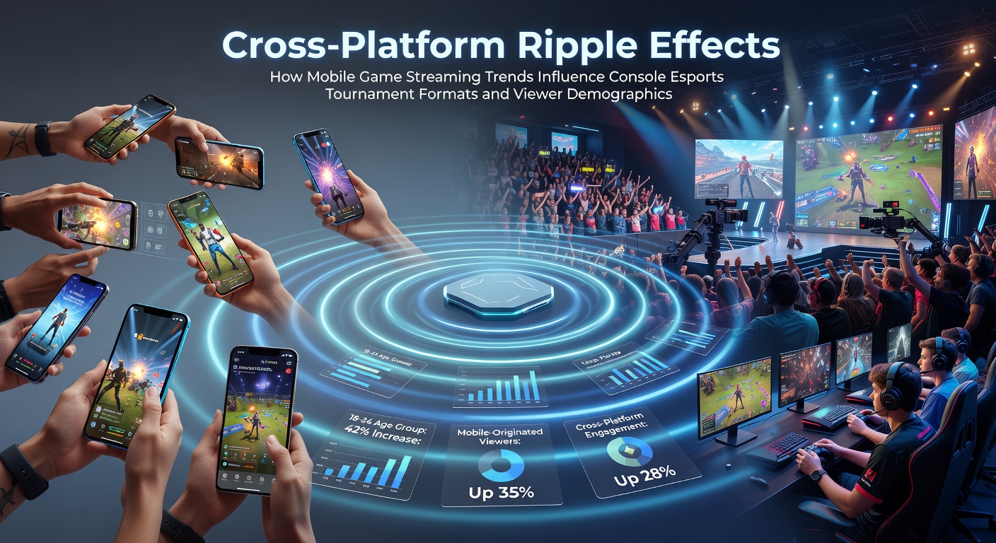 Mobile streaming devices and console esports setup side by side showing cross-platform influences