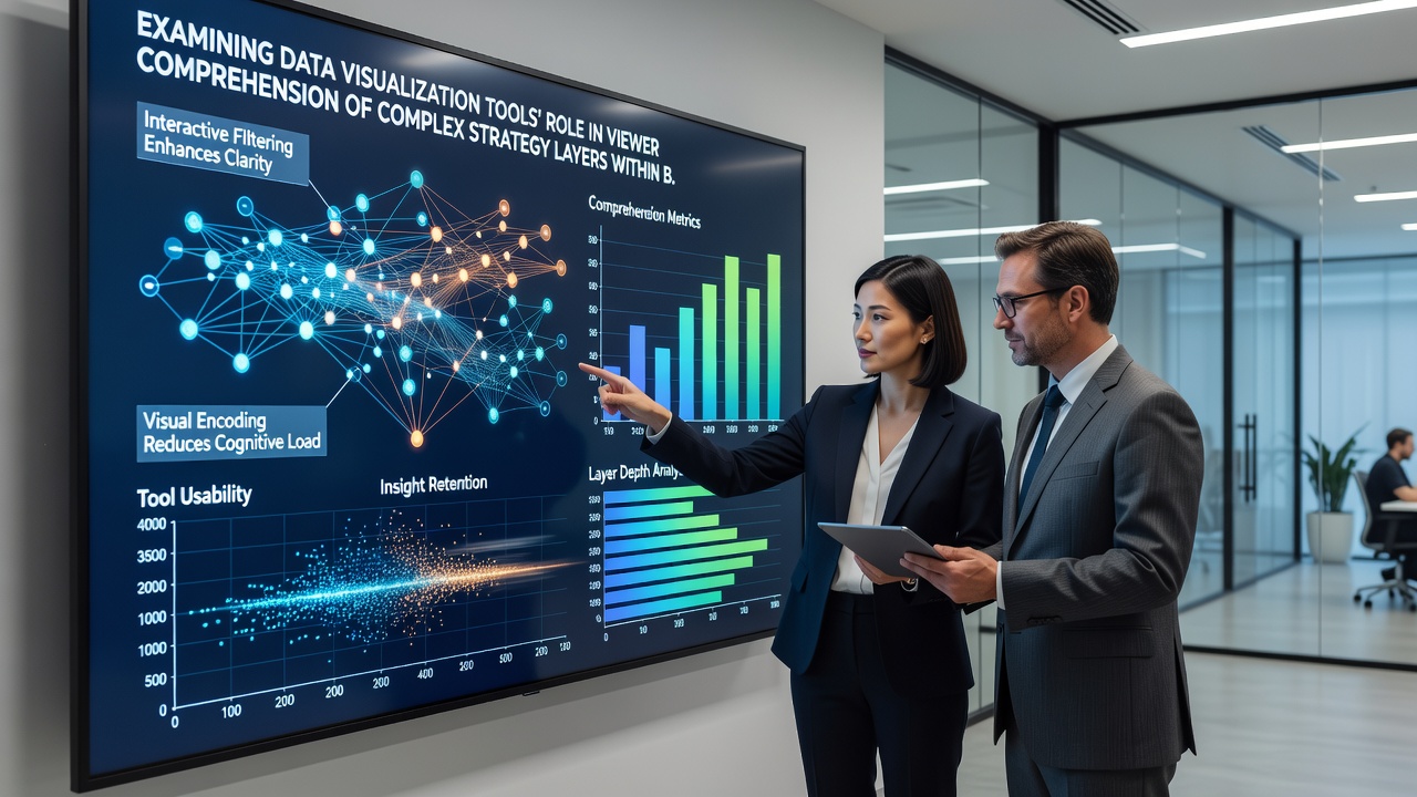 Interactive dashboard showing layered strategy metrics for broadcast viewers