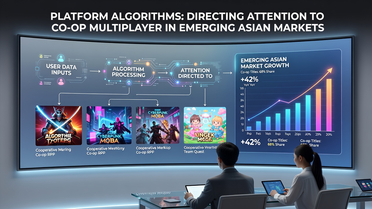 Algorithmic promotion of cooperative multiplayer games across Asian markets
